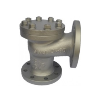 CS Cast Steel Horizontal Angle Check Valve Flange End PN 40 (Wj-Neta)